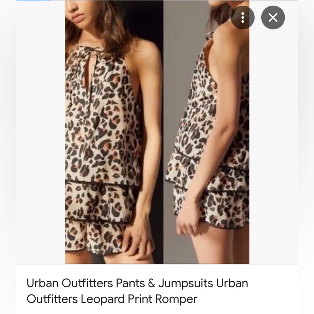 Small urban outfitters leopard romper